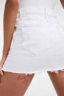 Coupon ⭐ GA-SALE Brand New Denim GOOD WAIST MINI 👏 SKIRT | WHITE001 🎁 17 GA-SALE Brand New Denim GOOD WAIST MINI SKIRT | WHITE001