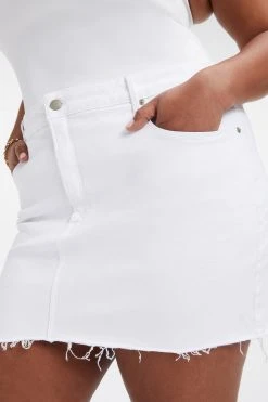 Coupon ⭐ GA-SALE Brand New Denim GOOD WAIST MINI 👏 SKIRT | WHITE001 🎁 15 GA-SALE Brand New Denim GOOD WAIST MINI SKIRT | WHITE001