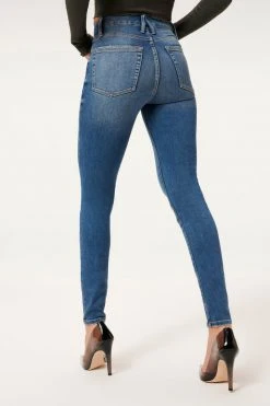 GA-SALE GOOD WAIST W/ NATURAL FRAY HEM | BLUE851 High Waisted