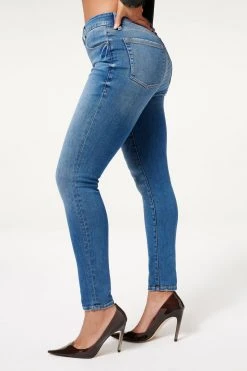 GA-SALE GOOD WAIST W/ NATURAL FRAY HEM | BLUE851 High Waisted