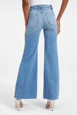GOOD AMERICAN High Waisted GOOD WAIST PALAZZO | INDIGO030
