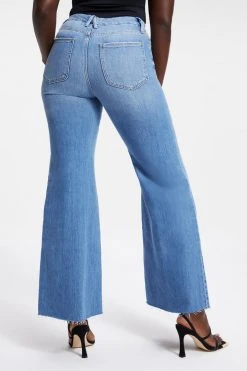 GOOD AMERICAN High Waisted GOOD WAIST PALAZZO | INDIGO030