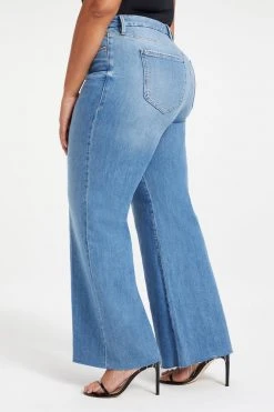 GOOD AMERICAN High Waisted GOOD WAIST PALAZZO | INDIGO030