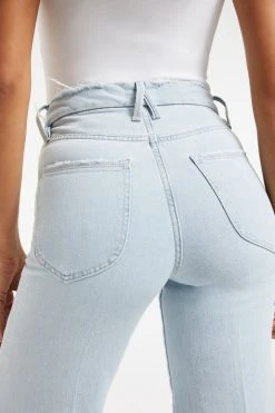 GOOD AMERICAN GOOD WAIST PALAZZO | INDIGO031