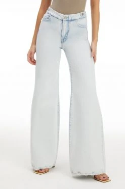 GOOD AMERICAN GOOD WAIST PALAZZO WAIST TABS | BLUE712