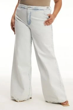 GOOD AMERICAN GOOD WAIST PALAZZO WAIST TABS | BLUE712