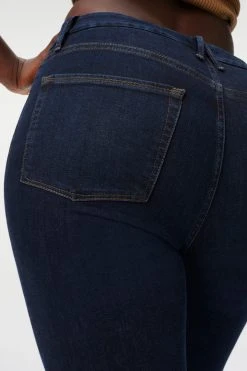 GOOD AMERICAN GOOD WAIST RAW EDGE | BLUE794 High Waisted