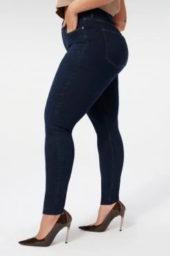 GOOD AMERICAN GOOD WAIST RAW EDGE | BLUE794 High Waisted