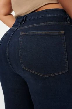 GOOD AMERICAN GOOD WAIST RAW EDGE | BLUE794 High Waisted