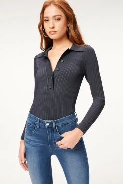 GOOD AMERICAN GOOD WAIST RAW HEM | BLUE867