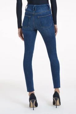 GOOD AMERICAN GOOD WAIST STEP HEM | INDIGO306 Brand New Denim