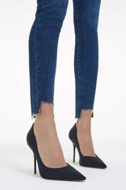 GOOD AMERICAN GOOD WAIST STEP HEM | INDIGO306 Brand New Denim