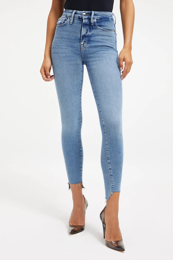 Deals 🎁 GOOD AMERICAN High Waisted GOOD WAIST STEP HEM | INDIGO143 👏 4 GOOD AMERICAN High Waisted GOOD WAIST STEP HEM | INDIGO143