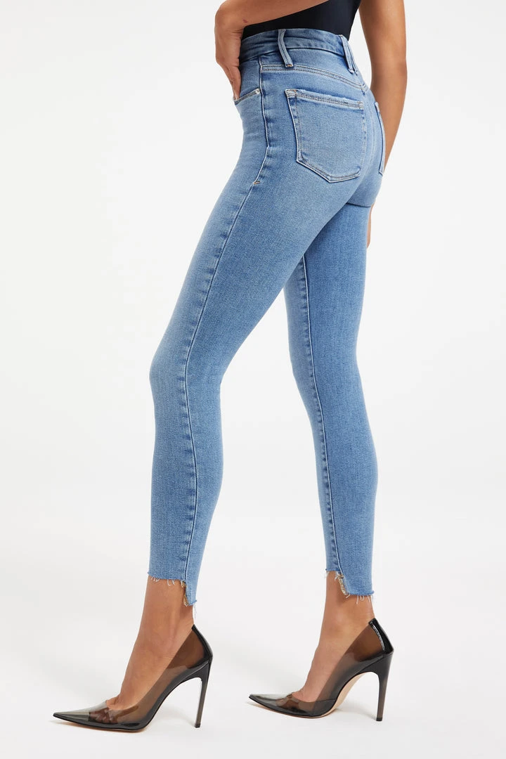 Deals 🎁 GOOD AMERICAN High Waisted GOOD WAIST STEP HEM | INDIGO143 👏 1 GOOD AMERICAN High Waisted GOOD WAIST STEP HEM | INDIGO143