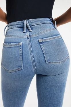 Deals 🎁 GOOD AMERICAN High Waisted GOOD WAIST STEP HEM | INDIGO143 👏 18 GOOD AMERICAN High Waisted GOOD WAIST STEP HEM | INDIGO143