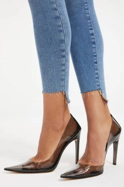 GOOD AMERICAN High Waisted GOOD WAIST STEP HEM | INDIGO143