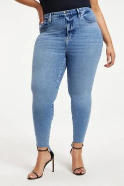 Deals 🎁 GOOD AMERICAN High Waisted GOOD WAIST STEP HEM | INDIGO143 👏 22 GOOD AMERICAN High Waisted GOOD WAIST STEP HEM | INDIGO143