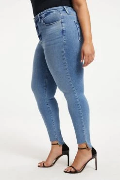 Deals 🎁 GOOD AMERICAN High Waisted GOOD WAIST STEP HEM | INDIGO143 👏 20 GOOD AMERICAN High Waisted GOOD WAIST STEP HEM | INDIGO143