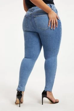 Deals 🎁 GOOD AMERICAN High Waisted GOOD WAIST STEP HEM | INDIGO143 👏 23 GOOD AMERICAN High Waisted GOOD WAIST STEP HEM | INDIGO143