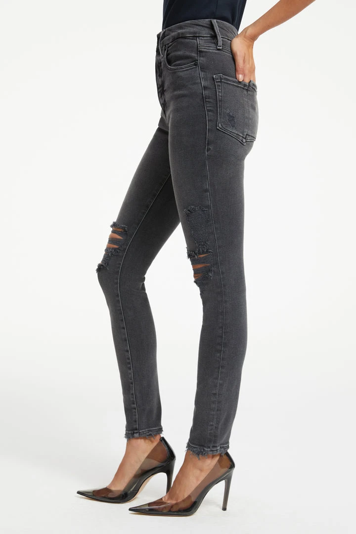 Cheap ✔️ GOOD AMERICAN GOOD WAIST SPLIT POCKETS | BLACK275 High Waisted 😀 9 GOOD AMERICAN GOOD WAIST SPLIT POCKETS | BLACK275 High Waisted