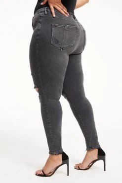 Cheap ✔️ GOOD AMERICAN GOOD WAIST SPLIT POCKETS | BLACK275 High Waisted 😀 15 GOOD AMERICAN GOOD WAIST SPLIT POCKETS | BLACK275 High Waisted