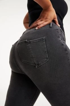 Cheap ✔️ GOOD AMERICAN GOOD WAIST SPLIT POCKETS | BLACK275 High Waisted 😀 17 GOOD AMERICAN GOOD WAIST SPLIT POCKETS | BLACK275 High Waisted