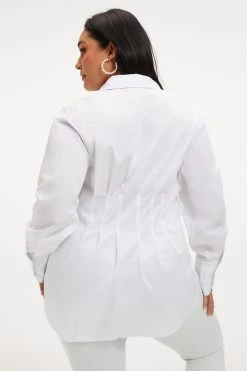 GA-SALE DART WAIST SHIRT | WHITE001 Tops