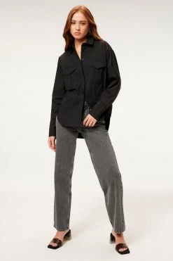 GOOD AMERICAN Tops THE GOOD SHIRT | BLACK001