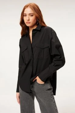 GOOD AMERICAN Tops THE GOOD SHIRT | BLACK001