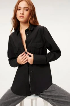 GOOD AMERICAN Tops THE GOOD SHIRT | BLACK001