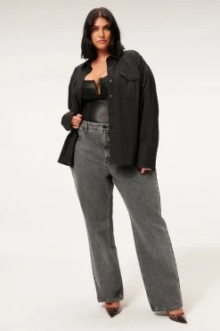 GOOD AMERICAN Tops THE GOOD SHIRT | BLACK001