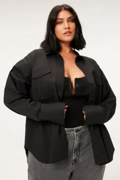 GOOD AMERICAN Tops THE GOOD SHIRT | BLACK001