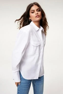 Good American Fashion Store 20 GOOD AMERICAN Tops THE GOOD SHIRT | WHITE001