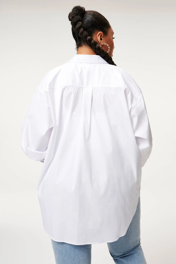 New 🥰 GOOD AMERICAN Tops THE GOOD SHIRT | WHITE001 ⭐ 11 GOOD AMERICAN Tops THE GOOD SHIRT | WHITE001