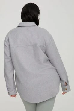 GA-SALE OVERSIZE WOOL SHACKET | DUSTY QUARRY001