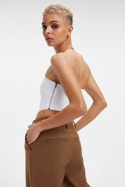 GOOD AMERICAN POPLIN CORSET | WHITE001