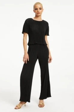 Cheap ✔️ GOOD AMERICAN ALWAYS FITS PLISSÉ TOP | BLACK001 Tops 🔔 19 GOOD AMERICAN ALWAYS FITS PLISSÉ TOP | BLACK001 Tops