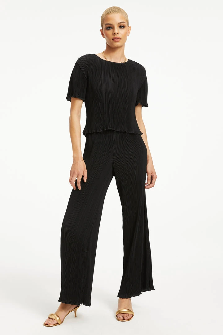 Cheap ✔️ GOOD AMERICAN ALWAYS FITS PLISSÉ TOP | BLACK001 Tops 🔔 8 GOOD AMERICAN ALWAYS FITS PLISSÉ TOP | BLACK001 Tops