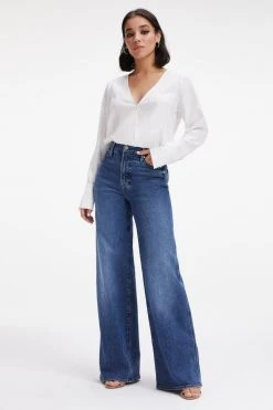 GOOD AMERICAN WOVEN WRAP TOP | IVORY001 Tops