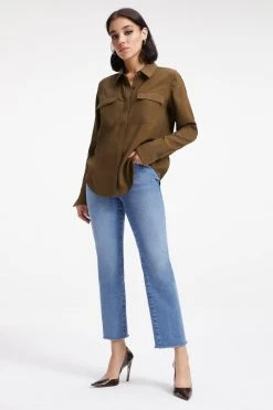 GOOD AMERICAN FLAP POCKET SHIRT | FOG001 Tops