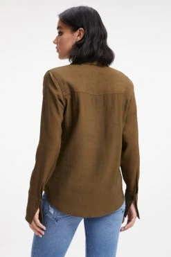 GOOD AMERICAN FLAP POCKET SHIRT | FOG001 Tops