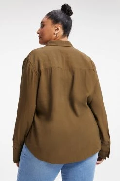 GOOD AMERICAN FLAP POCKET SHIRT | FOG001 Tops