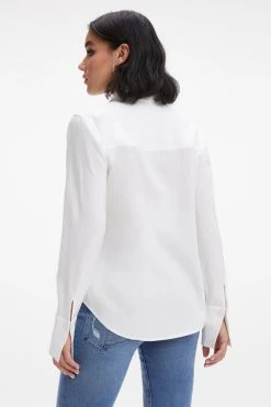 GOOD AMERICAN FLAP POCKET SHIRT | IVORY001