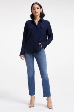 GOOD AMERICAN FLAP POCKET SHIRT | NAVY001