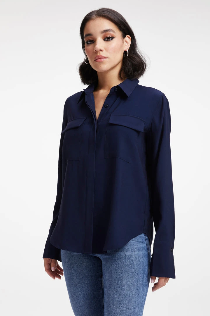 Cheap ⌛ GOOD AMERICAN FLAP POCKET SHIRT | NAVY001 🔔 3 GOOD AMERICAN FLAP POCKET SHIRT | NAVY001