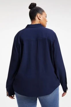 Cheap ⌛ GOOD AMERICAN FLAP POCKET SHIRT | NAVY001 🔔 20 GOOD AMERICAN FLAP POCKET SHIRT | NAVY001