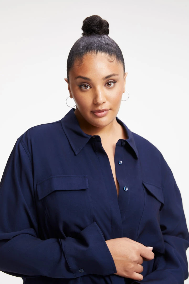 Cheap ⌛ GOOD AMERICAN FLAP POCKET SHIRT | NAVY001 🔔 11 GOOD AMERICAN FLAP POCKET SHIRT | NAVY001