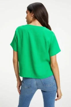 GOOD AMERICAN POCKET TEE | SUMMER GREEN002 Tops