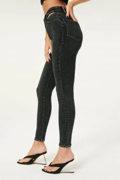 GA-SALE High Waisted GOOD WAIST SLIT WAISTBAND | BLACK155