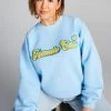 GOOD AMERICAN THE B PROJECT CEO SWEATSHIRT | LIGHT BLUE